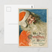  Santa Painting met Typografie Briefkaart (Voorkant / Achterkant)