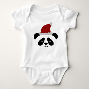 Santa Panda Baby Romper