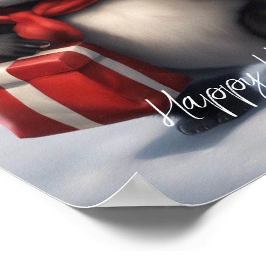 Santa Panda Beer Poster (Hoek)