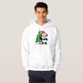 Santa Panda (lichte shirten) Hoodie (Voorkant volledig)