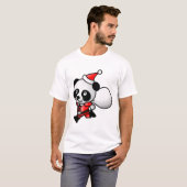 Santa Panda T-shirt (Voorkant volledig)