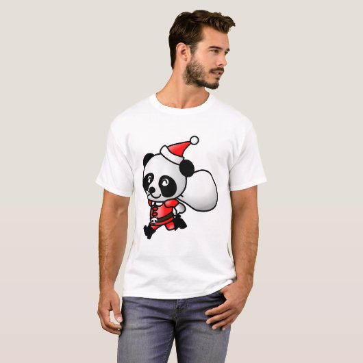 Santa Panda T-shirt (Voorkant volledig)