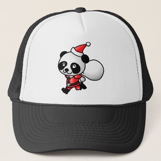 Santa Panda Trucker Pet (Voorkant)