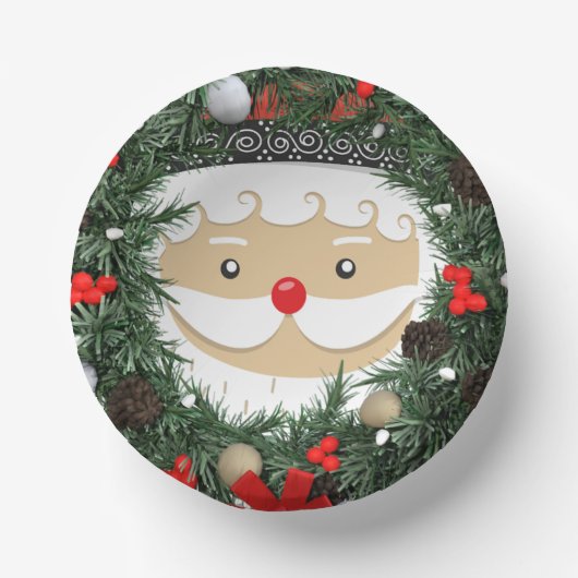 Santa Paper Bowls Papieren Kommen (Voorkant)