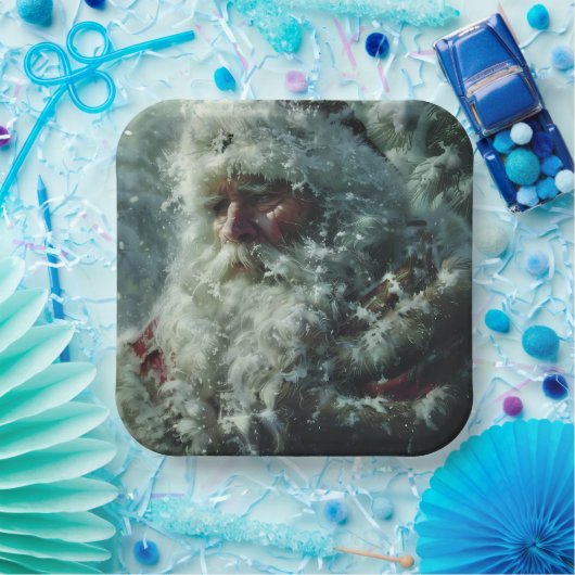 Santa Papieren Bordje (Feest)