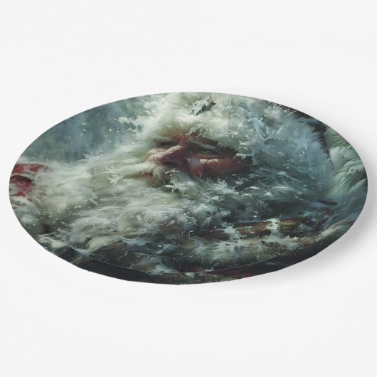 Santa Papieren Bordje (Gekanteld)