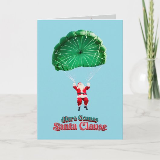 Santa Parachute Kaart (Voorkant)