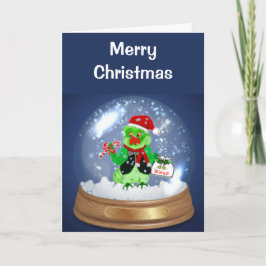 Santa Parrot Christmas Cards Feestdagen Kaart