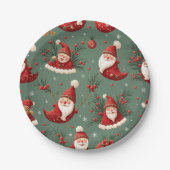 Santa party bord (Voorkant)