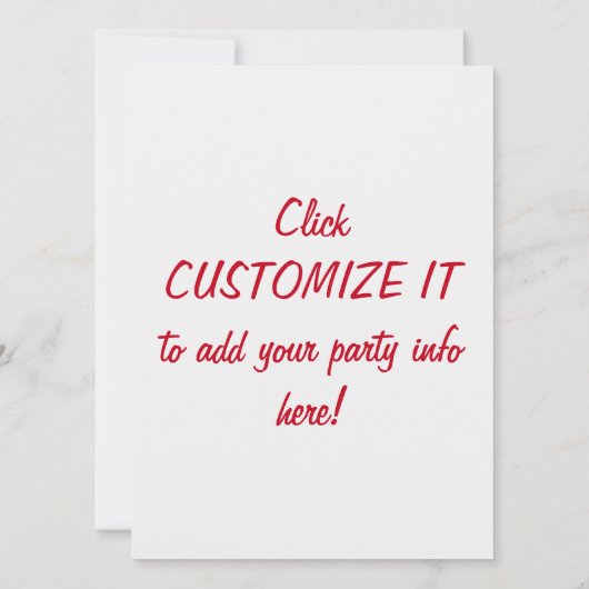 Santa "Party Pooper" Funny Kerstuitnodigingen Kaart (Achterkant)