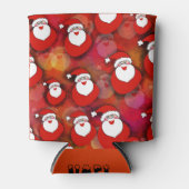 Santa Pattern Blikjeskoeler (Voorkant)