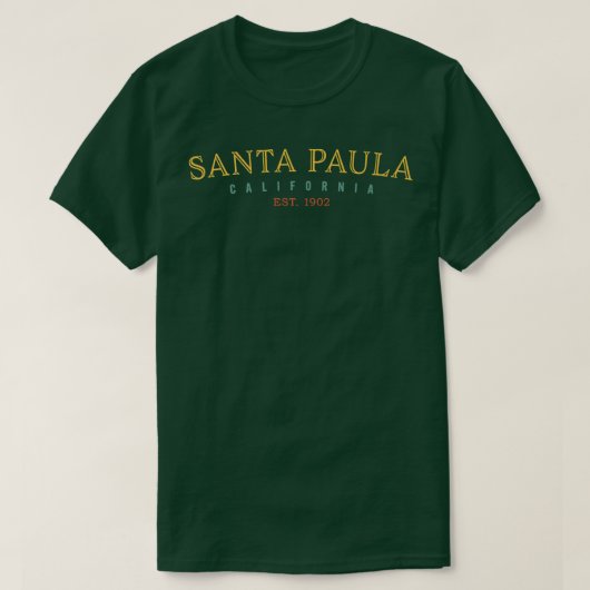 Santa Paula California CA USA Hometown Pride Premi T-shirt (Design voorkant)