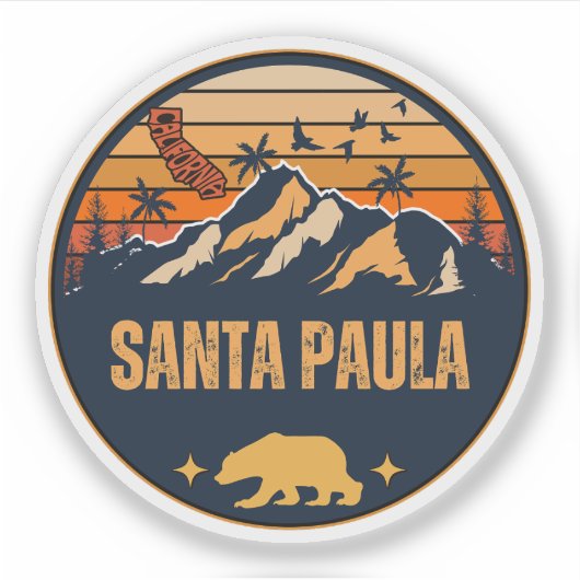 Santa Paula, Californië Sticker (Voorkant)