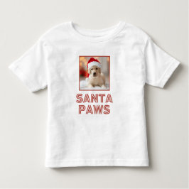 Santa Paws - Aangepaste foto Hondenliefhebber kers Kinder Shirts