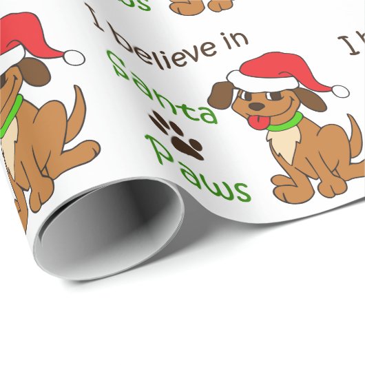 Santa Paws Cadeaupapier (Rol Hoek)