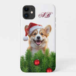 Santa Paws Corgi Holiday iPhone Design Case-Mate iPhone Case