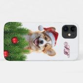 Santa Paws Corgi Holiday iPhone Design Case-Mate iPhone Case (Achterkant (horizontaal))