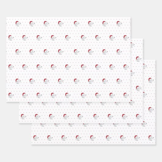 Santa Paws - Cute Dog Theme Kerstmis Inpakpapier Vel (Set)