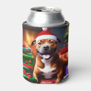 Santa Paws: de feestelijke verrassing van een staf Blikjeskoeler