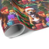 Santa Paws: de feestelijke verrassing van een staf Cadeaupapier (Rol Hoek)