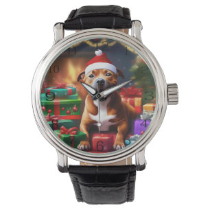 Santa Paws: de feestelijke verrassing van een staf Horloge