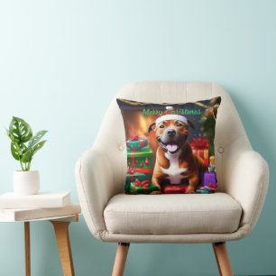Santa Paws: de feestelijke verrassing van een staf Kussen