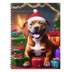 Santa Paws: de feestelijke verrassing van een staf Notitieboek