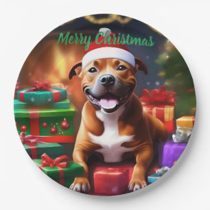 Santa Paws: de feestelijke verrassing van een staf Papieren Bordje