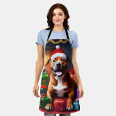 Santa Paws: de feestelijke verrassing van een staf Schort (Gedragen)