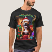 Santa Paws: de feestelijke verrassing van een staf T-shirt (Voorkant)