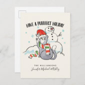 Santa Paws | Een vruchtbare feestdag hebben Briefkaart (Voorkant / Achterkant)