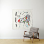 Santa Paws | Een vruchtbare feestdag hebben Wandkleed (In situ)