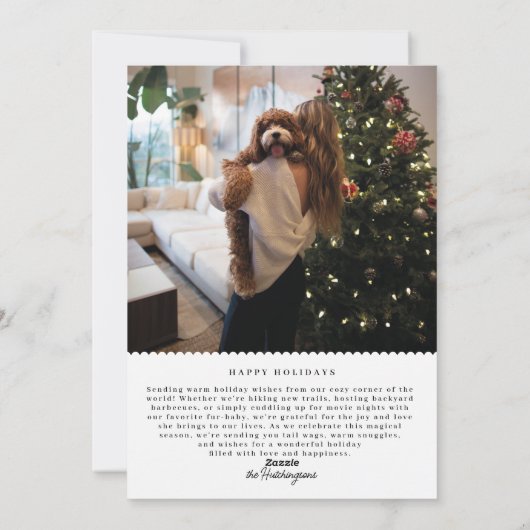 Santa Paws Goedgekeurd Huisdier Kerstkaart (Achterkant)