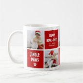 Santa Paws, Happy Howholidays 5 Foto Hond Kerstmis Koffiemok (Links)