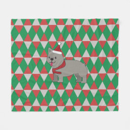 Santa Paws Holiday Diamanten Hond Fleece Deken