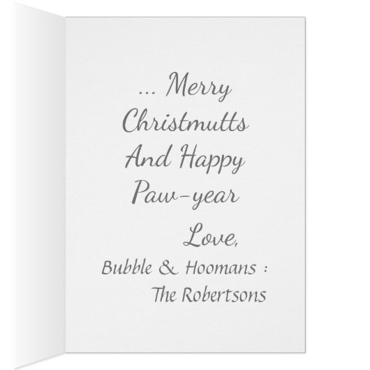  Santa Paws Husky Kerst Kaart (Binnen (Rechts))