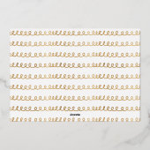 Santa Paws is een Comin to Town Fun Pet Photo Sant Folie Feestdagenkaart (Achterkant)