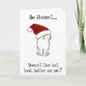 Santa Paws-Kaart Feestdagen Kaart (Voorkant)