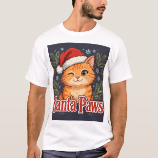 Santa Paws Kat — Kerstmis T-shirt