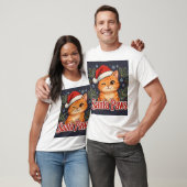 Santa Paws Kat — Kerstmis T-shirt (Unisex)