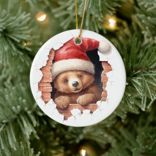 Santa Paws Keramisch Ornament (Boom)