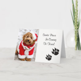 Santa Paws Kerst Kaart