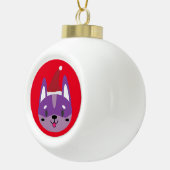 Santa Paws Kerstbal! Keramische Bal Ornament (Rechts)