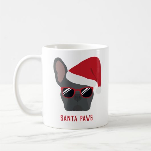Santa Paws Kerstblauw Koffiemok (Links)