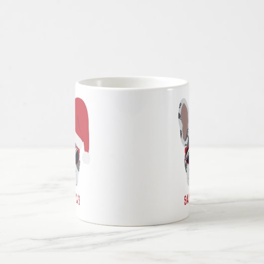 Santa Paws Kerstblauw Merle Koffiemok (Center)