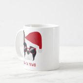 Santa Paws-kerstbullehond Koffiemok (Voorkant links)