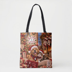 Santa Paws & Kerstklauwen Tote Bag