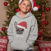 Santa Paws Kerstmis Blauwe Franse Bulldog