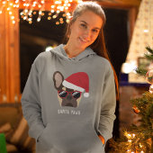 Santa Paws Kerstmis Bruin en Tan Franse Bulldog Hoodie