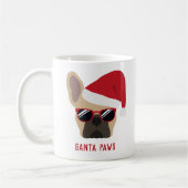 Santa Paws Kerstmis Light Fawn Bulldog Koffiemok (Links)